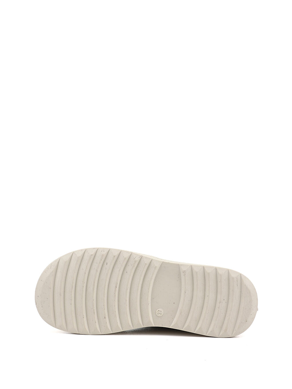 Bej Kadın YENİ BEJ Bağcıklı Hakiki Deri Sneaker-4