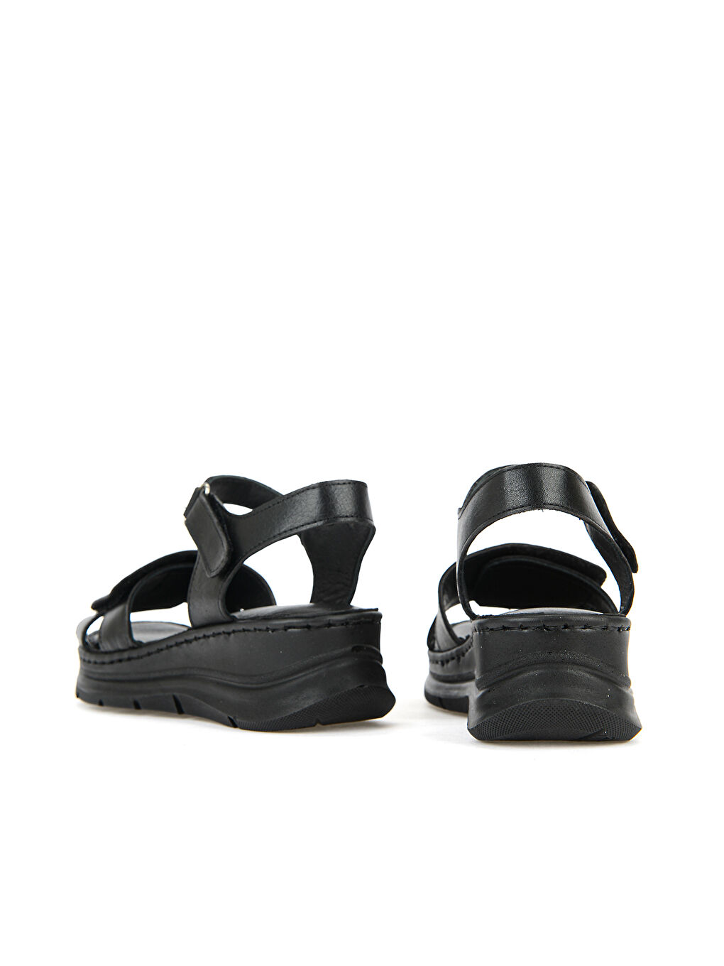 Kadın Hakiki Deri Konfor Sandalet 1611051Z7110 Siyah-2