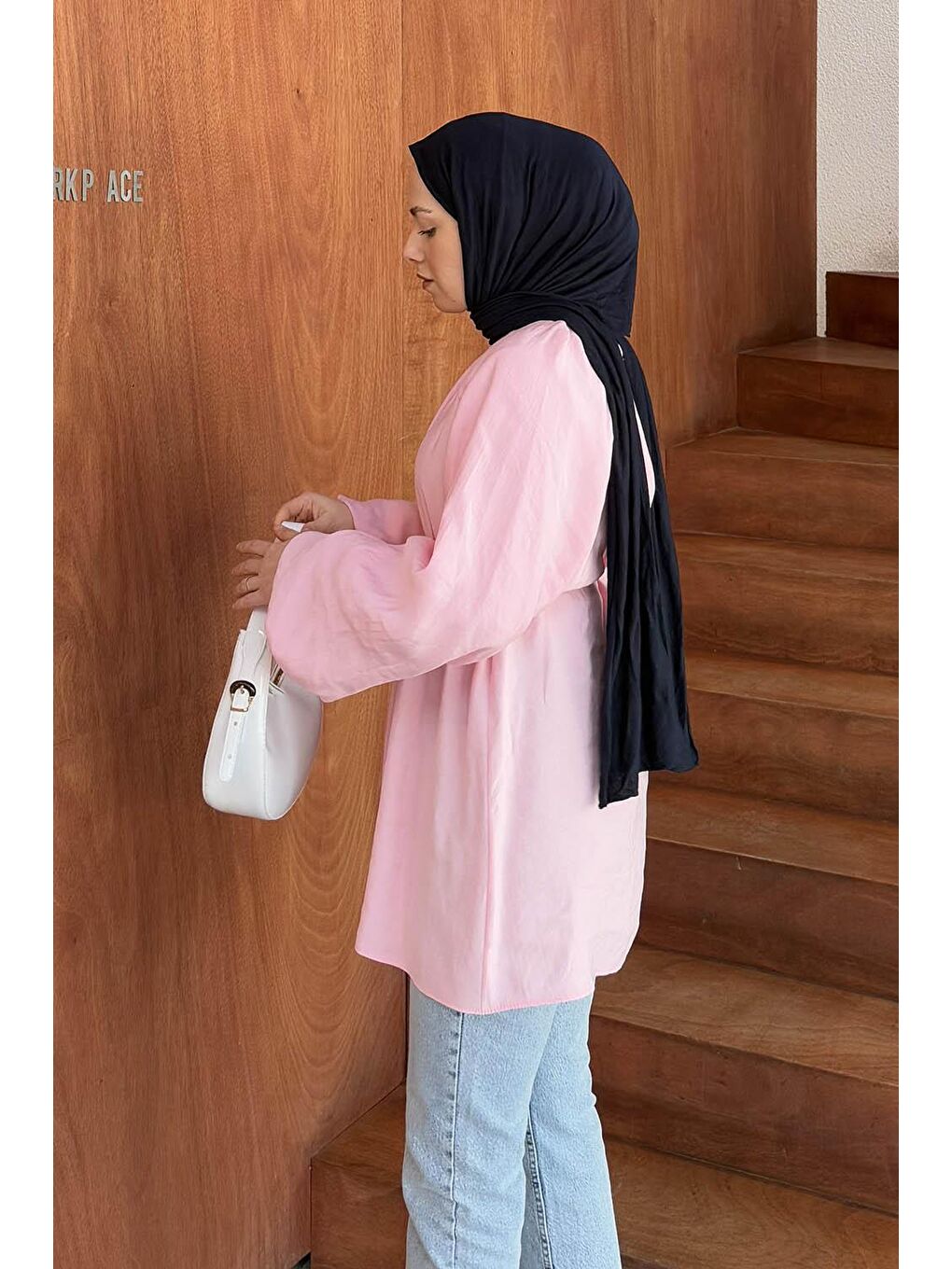 Kuşak Bağlamalı Tunik Şeker Pembesi-1