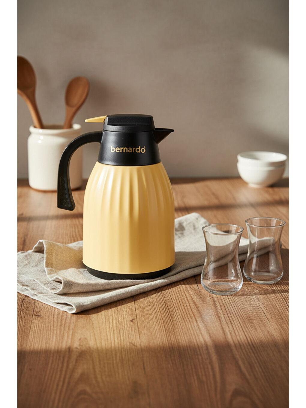 Sarı Elantra Cam Termos Hardal 1 Litre-3