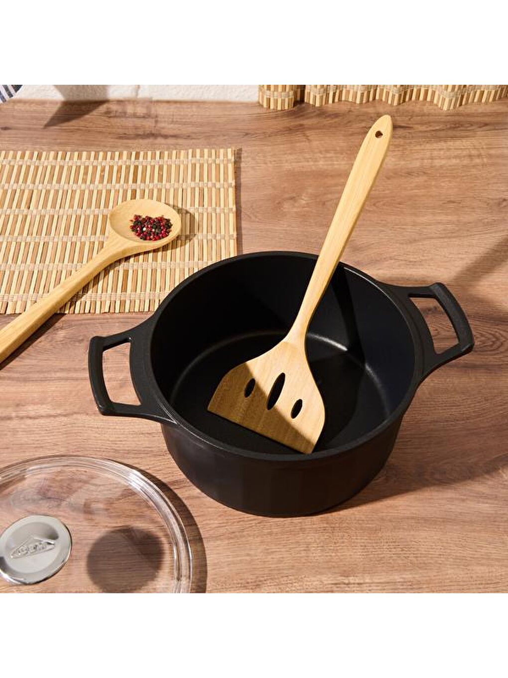 Fusilli Servis Kaşığı - Kahverengi