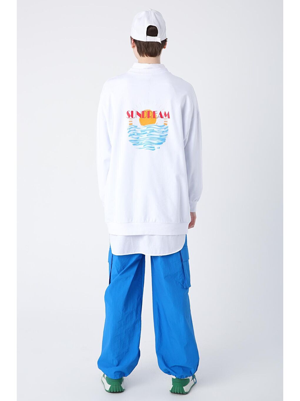 ALLDAY Beyaz Pamuklu Sundream Baskılı Sweatshirt - 3