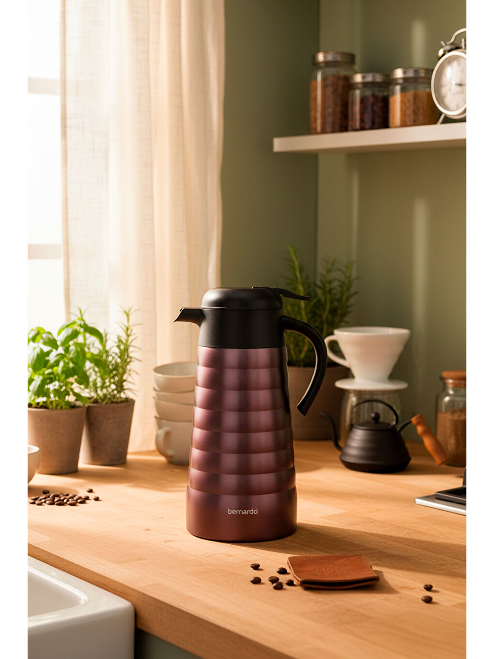 Pembe Nora 2 Litre Çelik Termos Rose