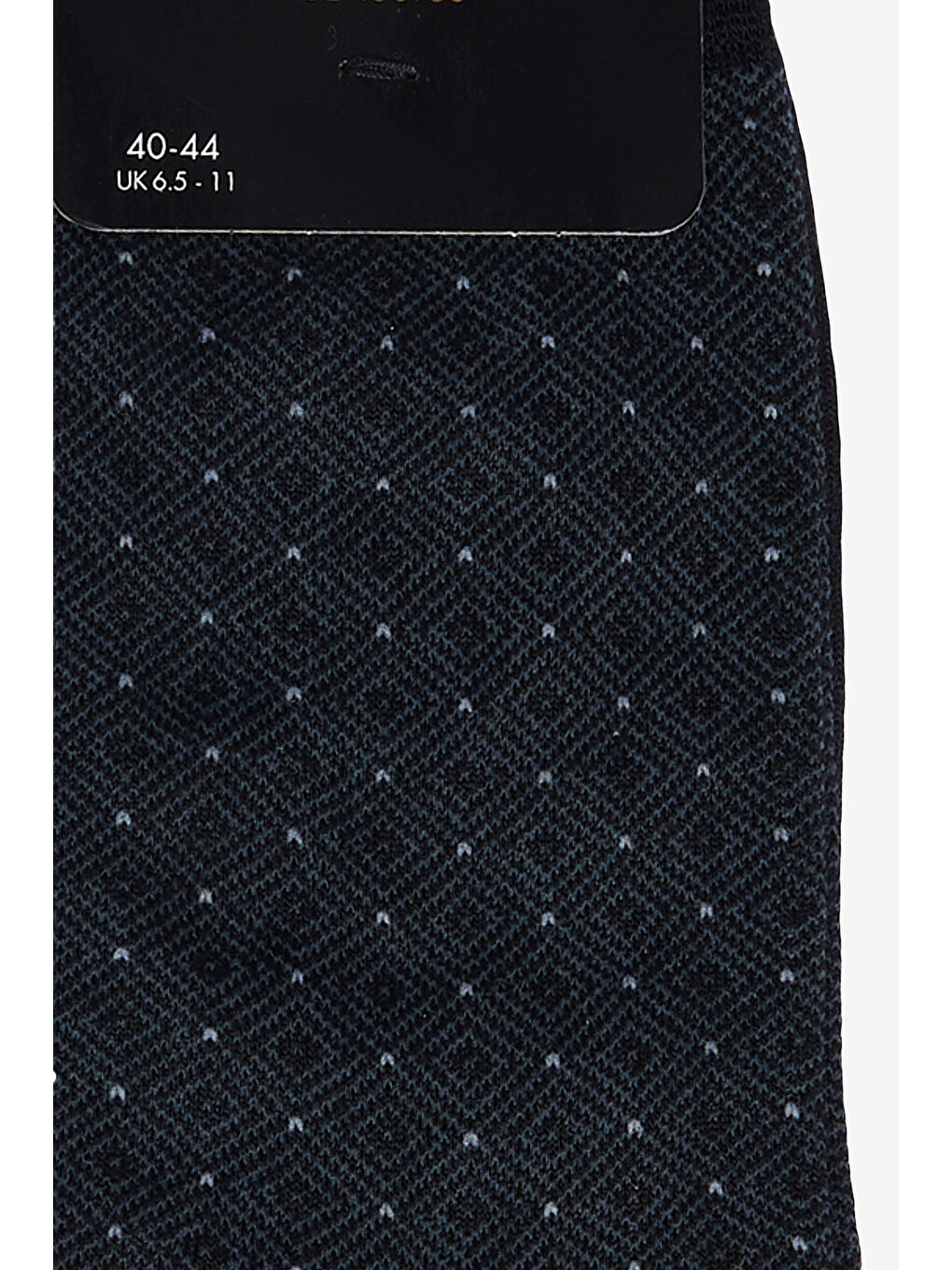 Erkek Siyah-Gri Desenli Bambulu Soket Çorap-1