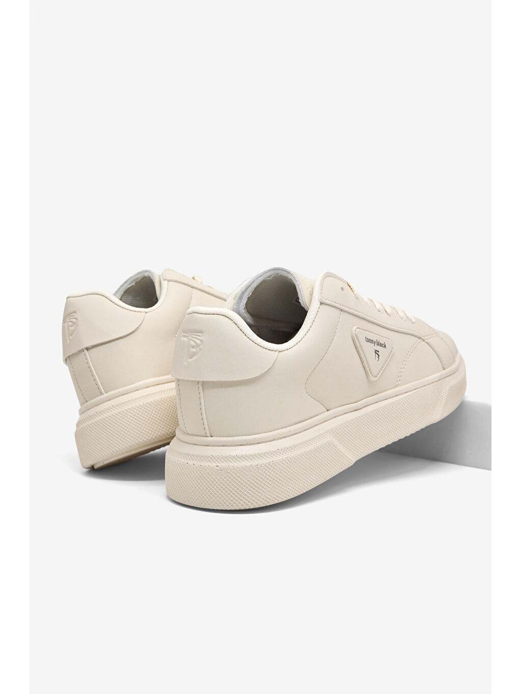 Erkek Bej Rahat Kalıp Termo Taban Bağcıklı Spor Ayakkabı-2