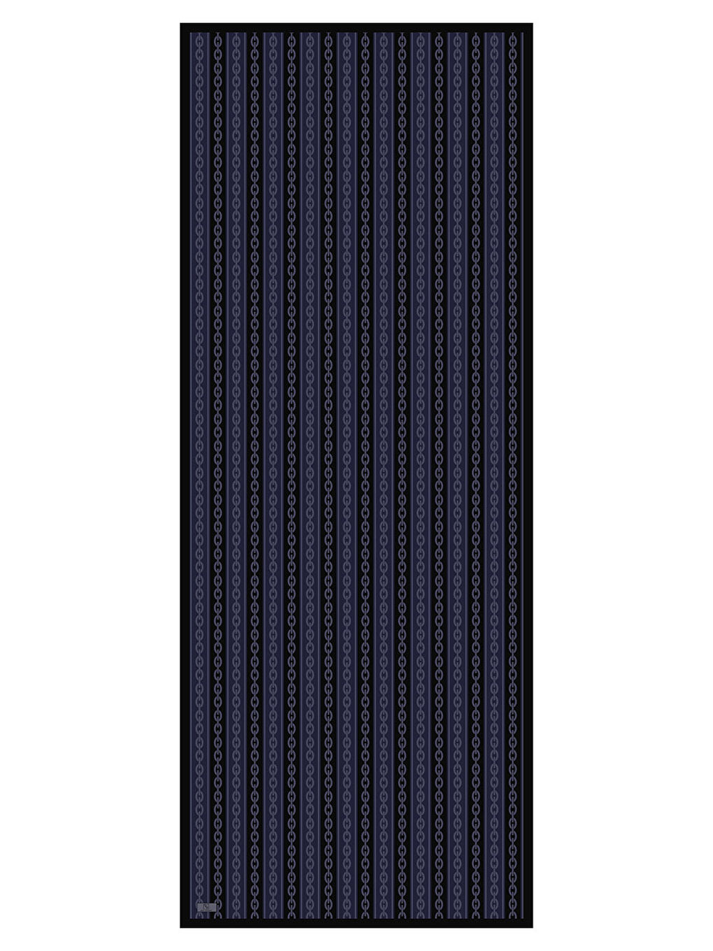 Pamuk Twill Şal Chain Lacivert-5