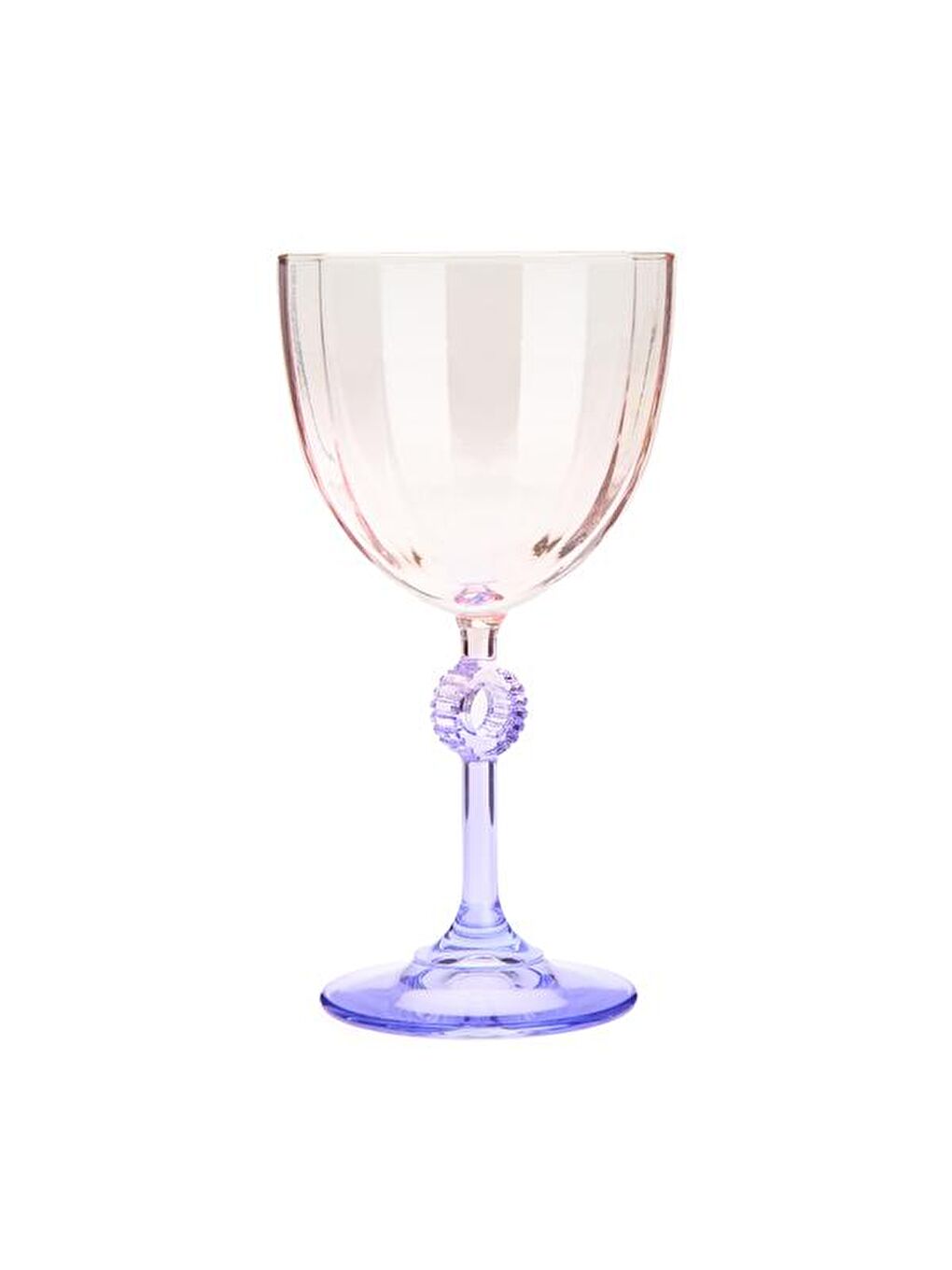 RAKLE Karişik Elite 4'lü Ayaklı Bardak - Mor - 270 ml - 2