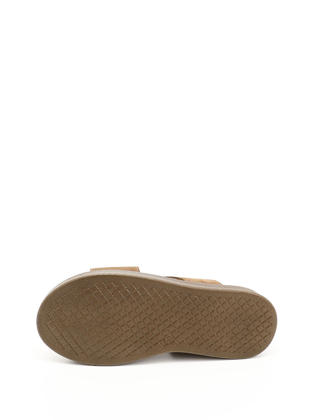 Kahverengi Kadın TABA KAHVE MEL. Çapraz Bantlı Hakiki Deri Comfort Sandalet-3