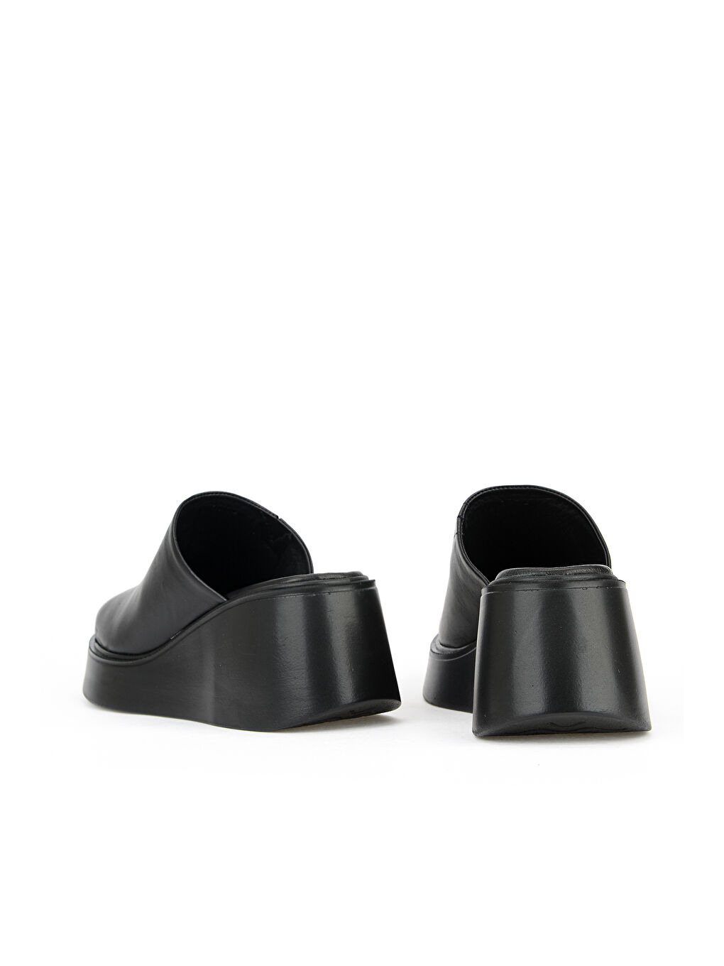 Kadın Hakiki Deri Dolgu Terlik 1611047Z1712 Siyah-2