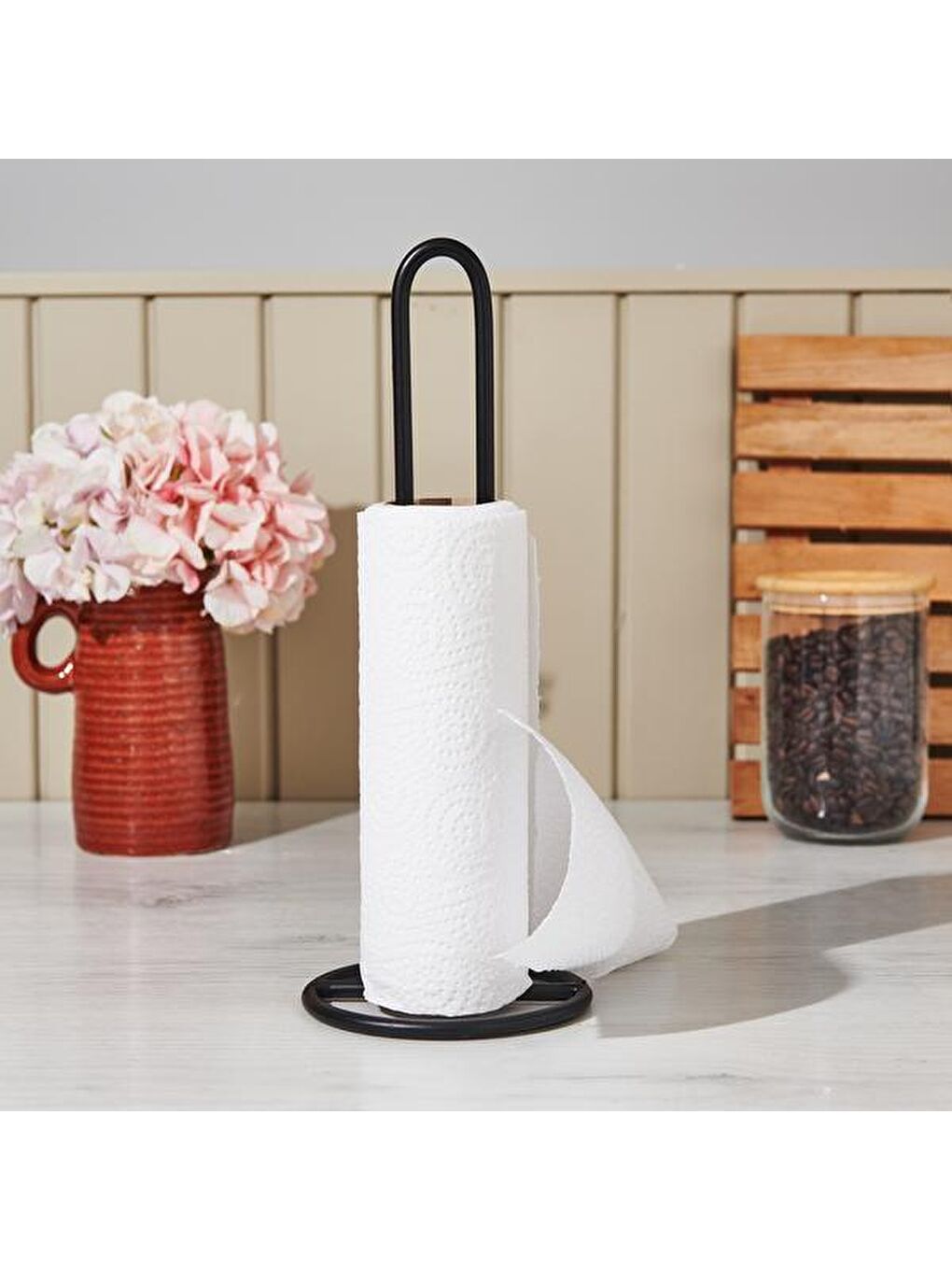 Kağıt Havlu Tutucu - Siyah - 32 cm