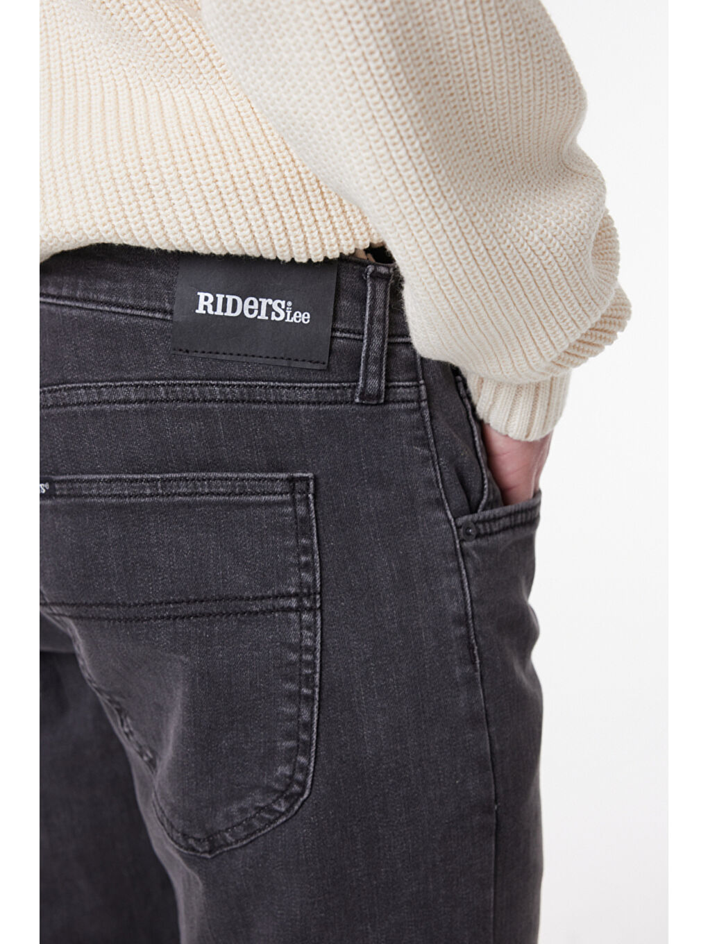 Kansas Slim Fit Normal Bel Antrasit Esnek Jean Pantolon-6