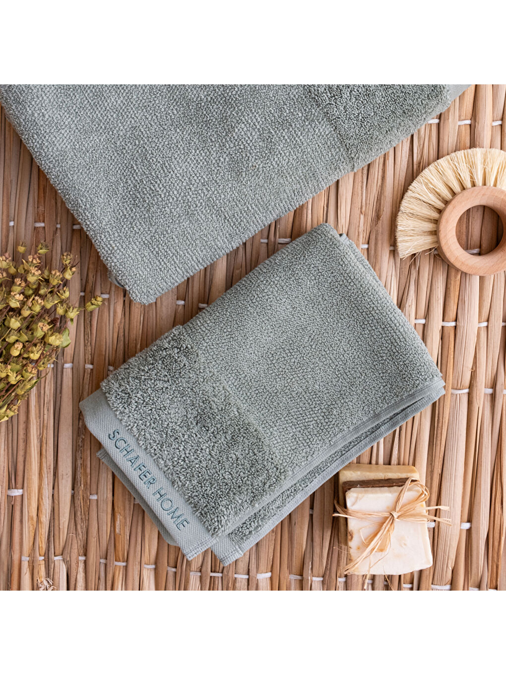 Home Soft Touch Havlu 50x90 Cm-Yeşil-6