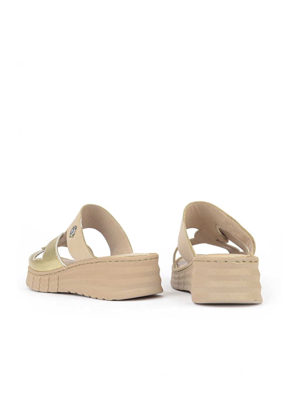 Kadın Hakiki Deri Konfor Terlik 1611008Z453 Bej-2