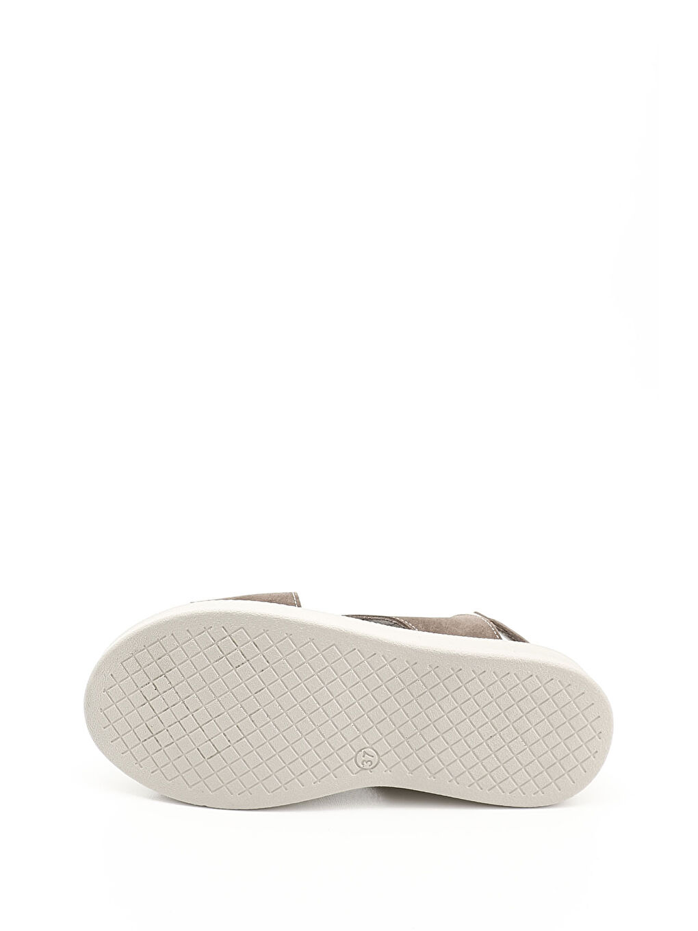 Bej Kadın VİZON Çapraz Bantlı Hakiki Deri Comfort Sandalet-3