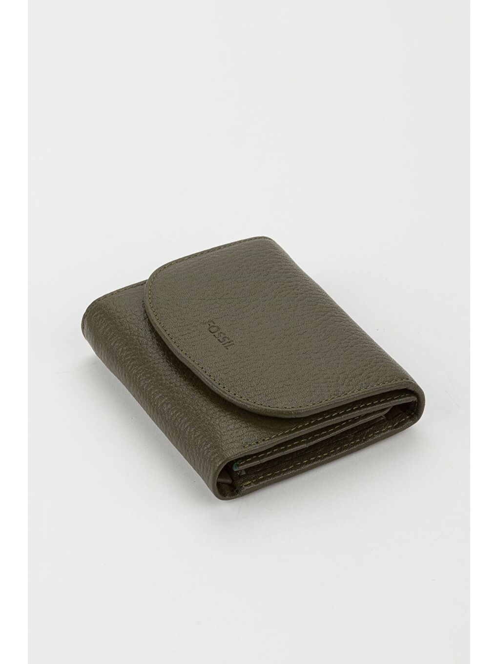 Yeşil Kutulu Hakiki Deri Gök Mavi Küçük Boy Çok Gözlü Kadın El Portföyü Kartlık Cüzdan-1