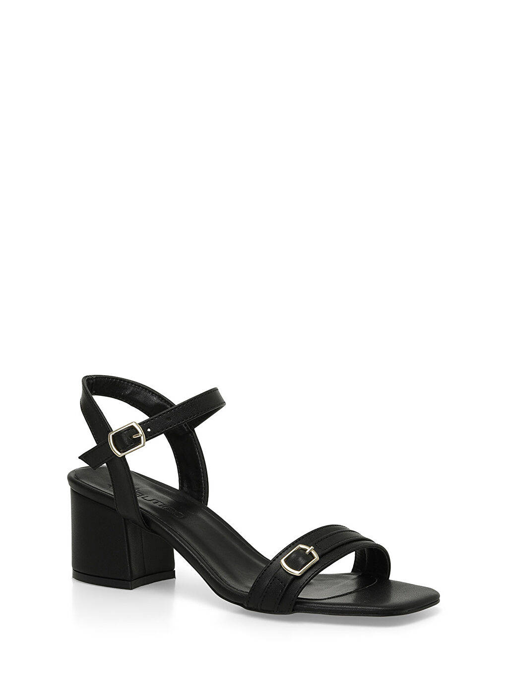 CHERRY 4FX Siyah Kadın Topuklu Sandalet-1