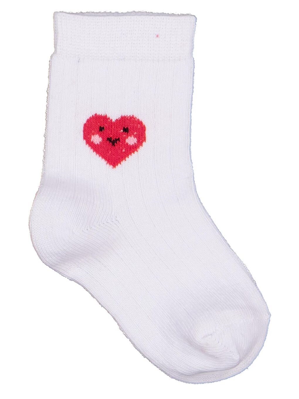 Beyaz Baby Kalp 3'lü 6-18 Ay Bebek Kız Çorap Set - Standart-2