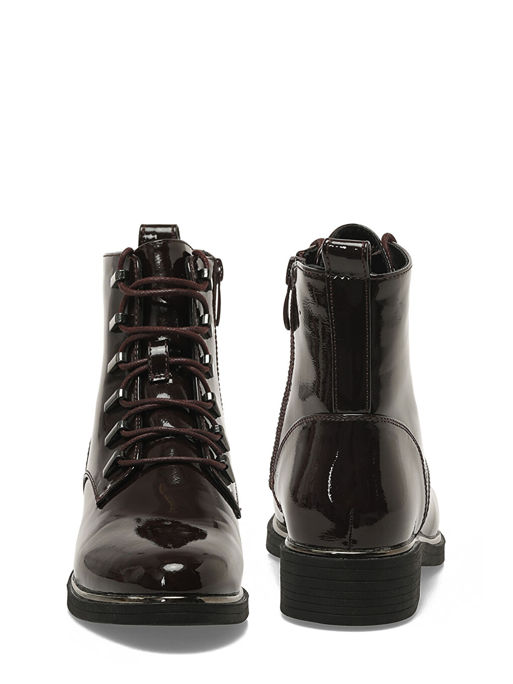 326046R.Z 5PR Bordo Kadın Düz Bot-4