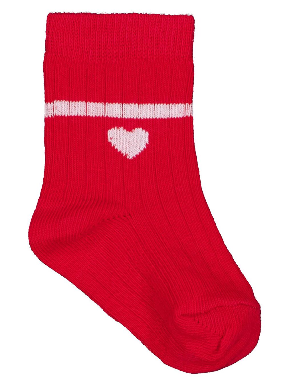 Beyaz Baby Kalp 3'lü 6-18 Ay Bebek Kız Çorap Set - Standart-3