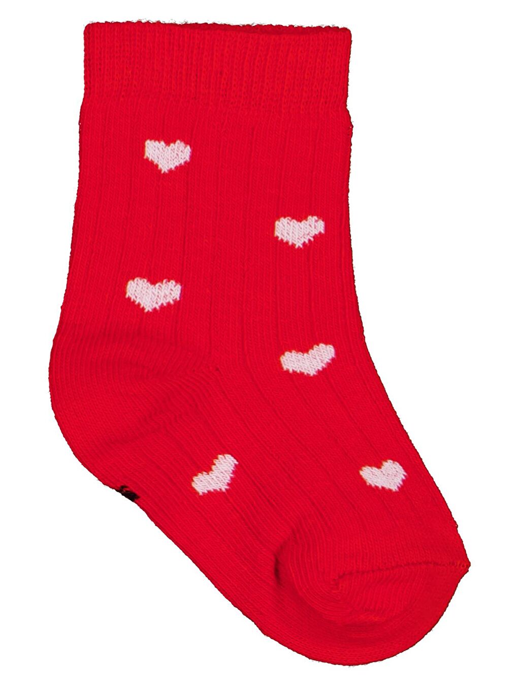 Beyaz Baby Kalp 3'lü 6-18 Ay Bebek Kız Çorap Set - Standart-4