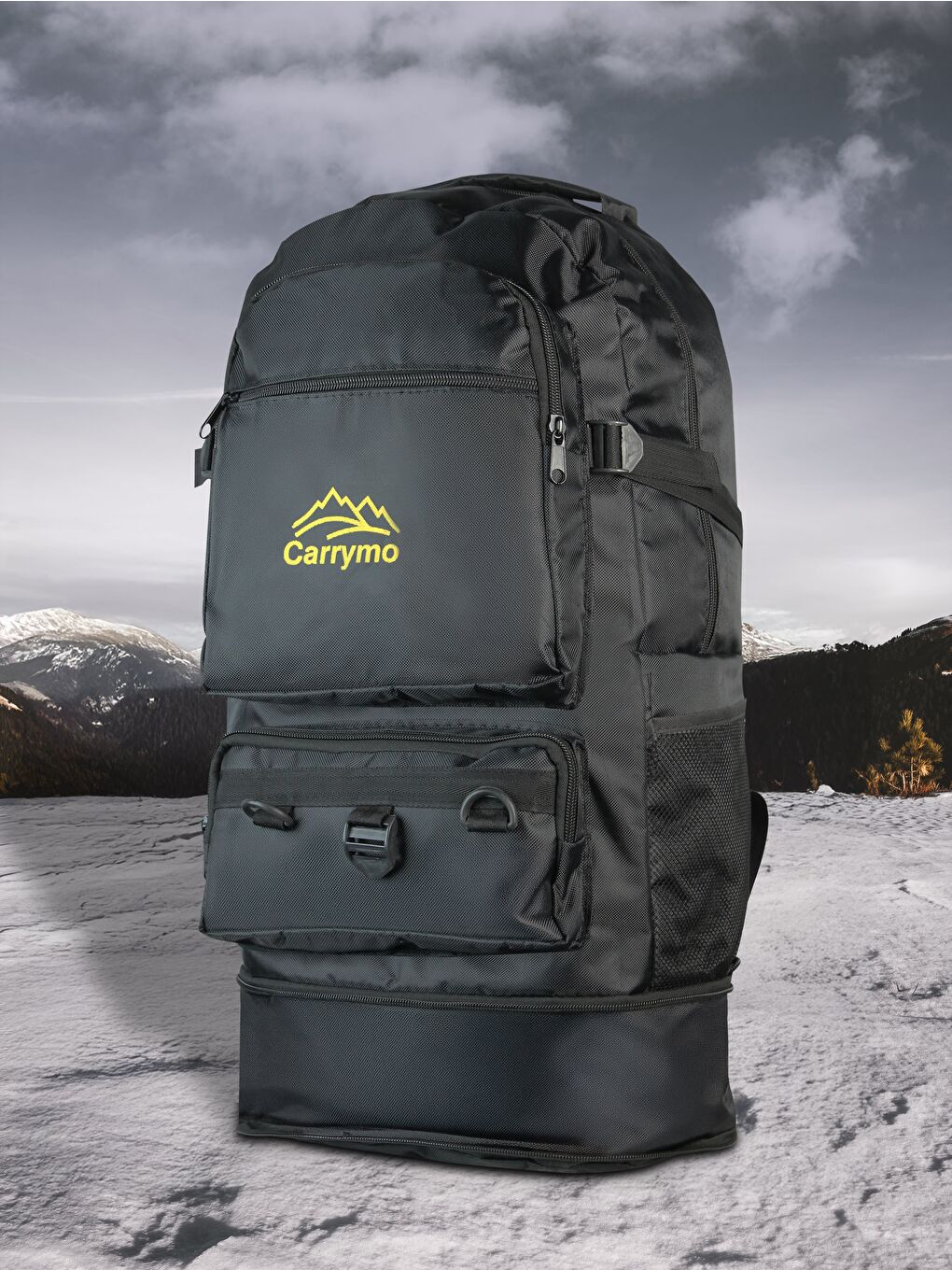 Haki Orijinal Körüklü Ortopedik Konfor Modeli Çok Gözlü Gezi Seyahat Yürüyüş Dağcı Kamp Spor Sırt Çantası-5