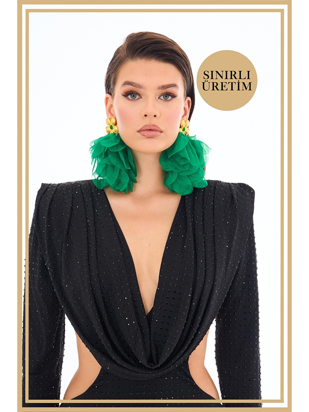 Limited Edition | Valeria Siyah Uzun Elbise-1