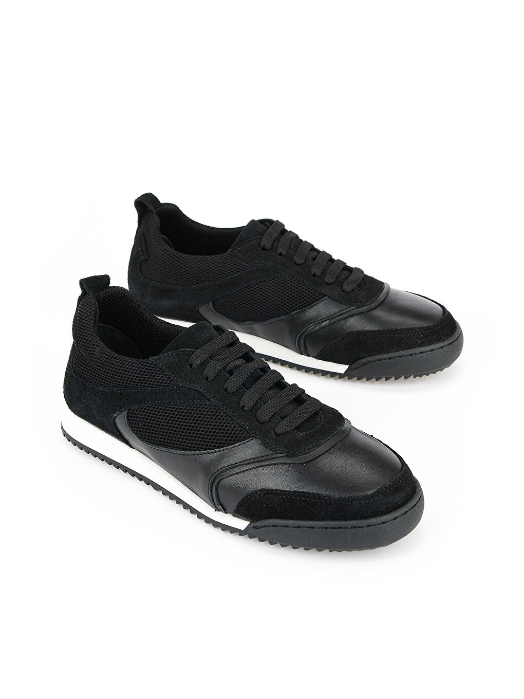 Kadın Hakiki Deri Günlük Sneaker 1611022Z2709 Siyah-1