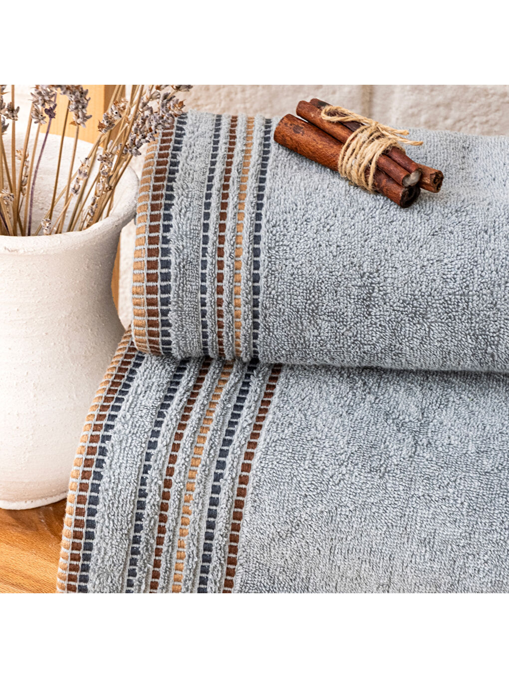 Home Rosy Armürlü Havlu 50x90 Cm-İndigo-5