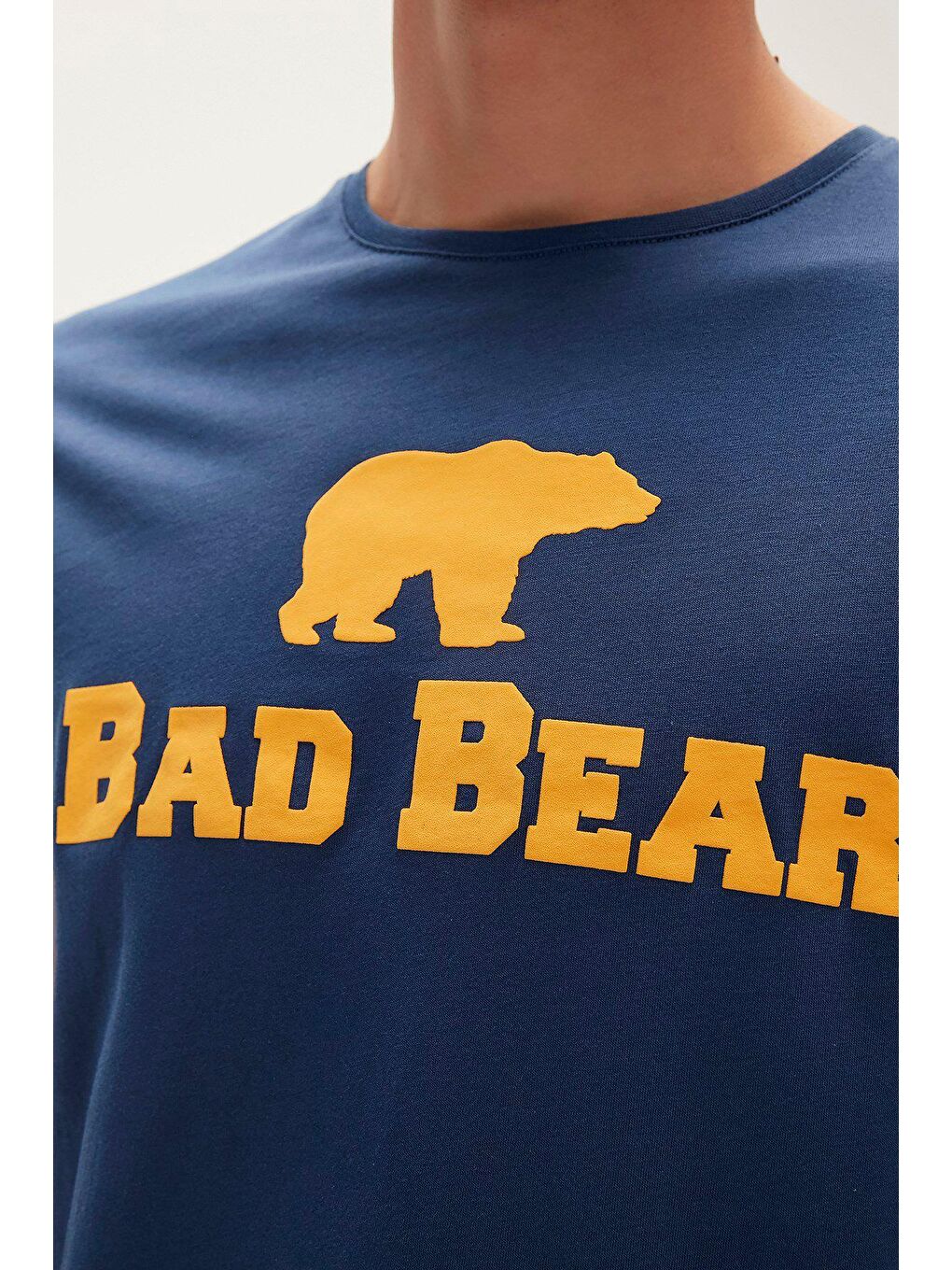 Bad Bear İndigo Bear Tee KS T-Shirt Indigo Mavi Logo Baskılı King Size Erkek Tişört - 2