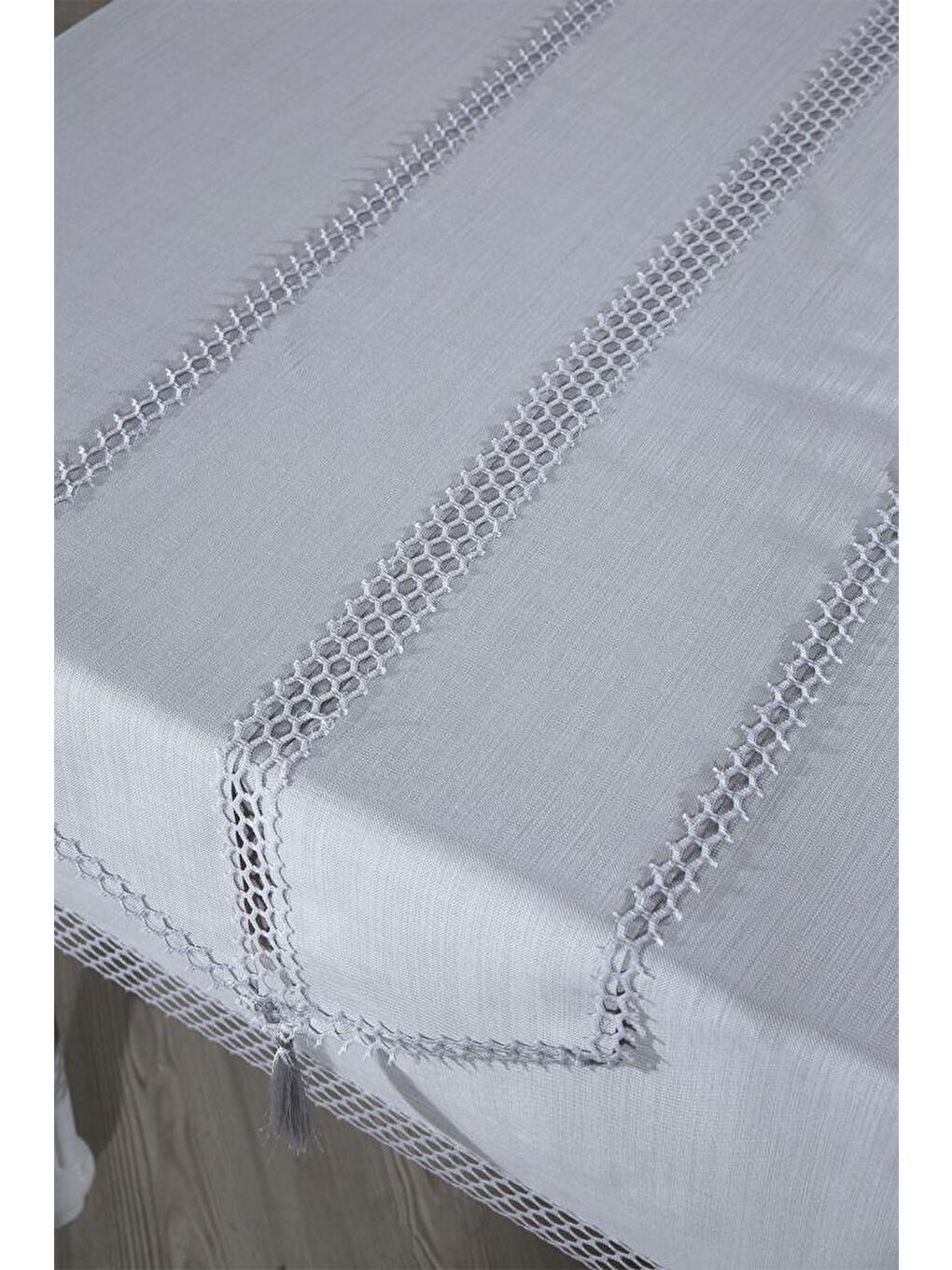 Simay Masa Örtüsü 26 Parça Gri-5