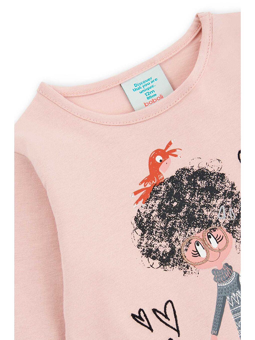 Boboli Pembe Kız Çocuk Tshirt Pembe - 3