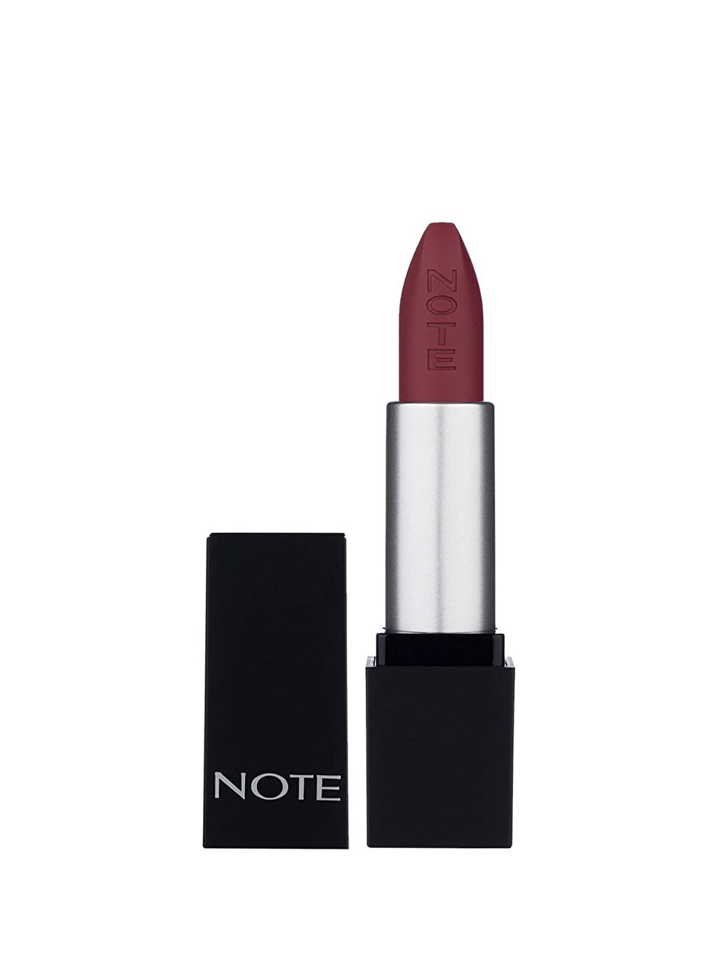 Note Cosmetique Mor Mattever Lipstick Yarı Mat Saten Bitişli Ruj 12 Wine Tasting Red - Mor