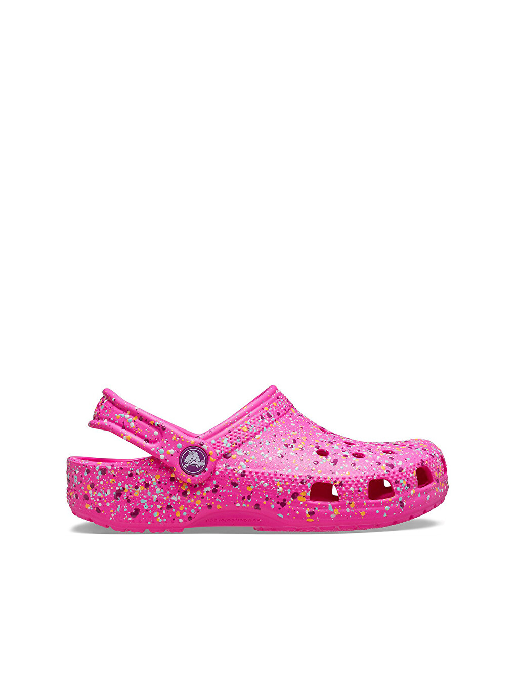 Classic Paint Splatter Clog Kız Çocuk Pembe Terlik