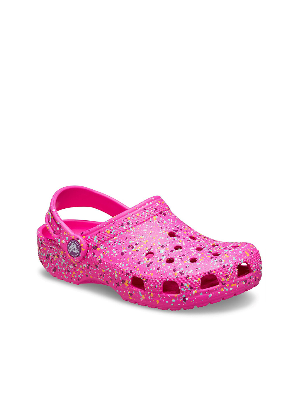 Classic Paint Splatter Clog Kız Çocuk Pembe Terlik-1