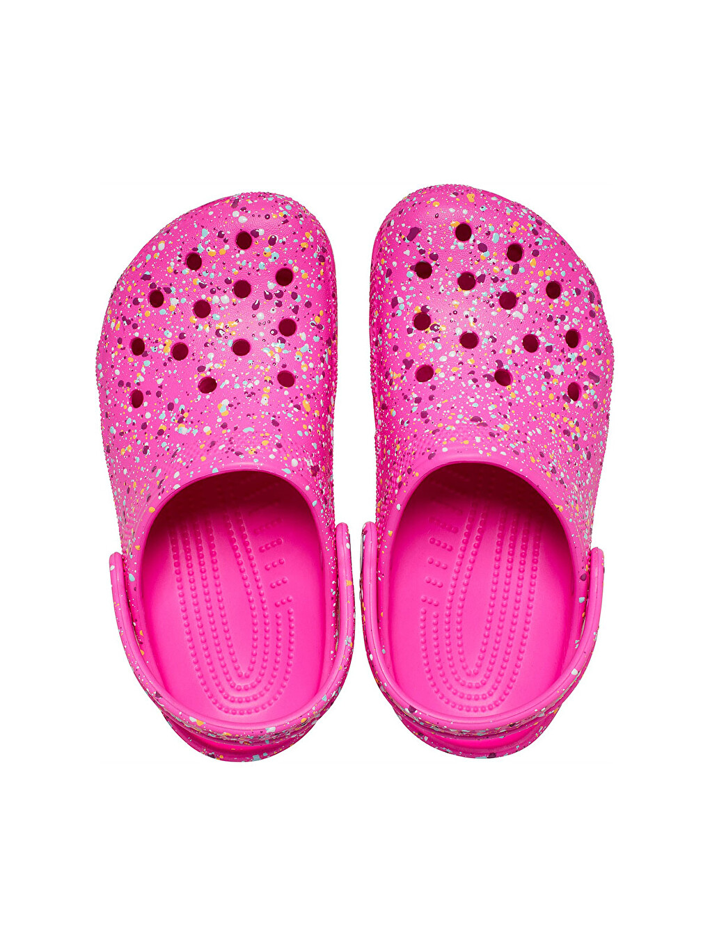 Classic Paint Splatter Clog Kız Çocuk Pembe Terlik-4