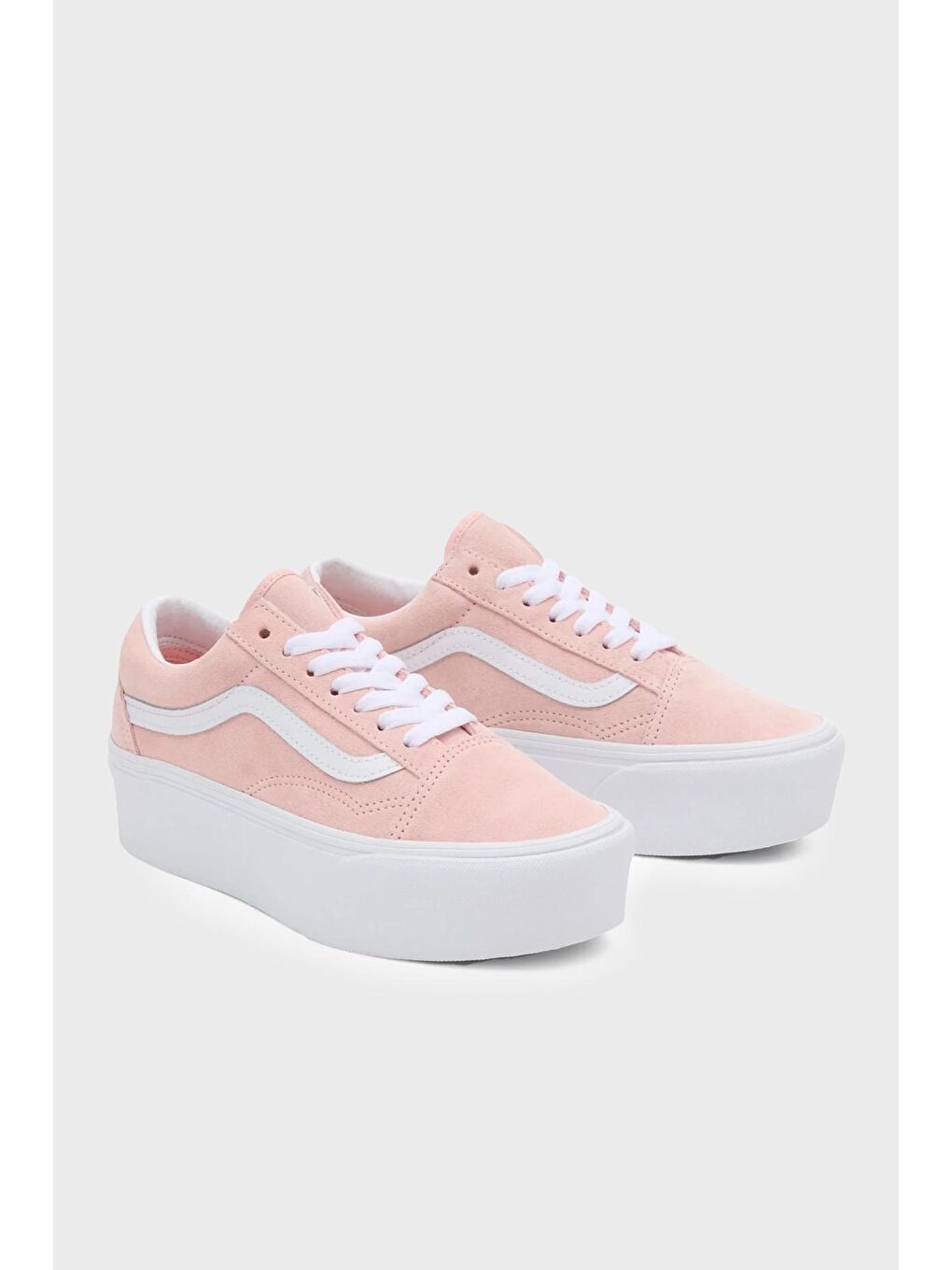 Vans Pembe Old Skool Stackform Platform Sneaker Kadın Ayakkabı VN0009PZCHN1 - 1