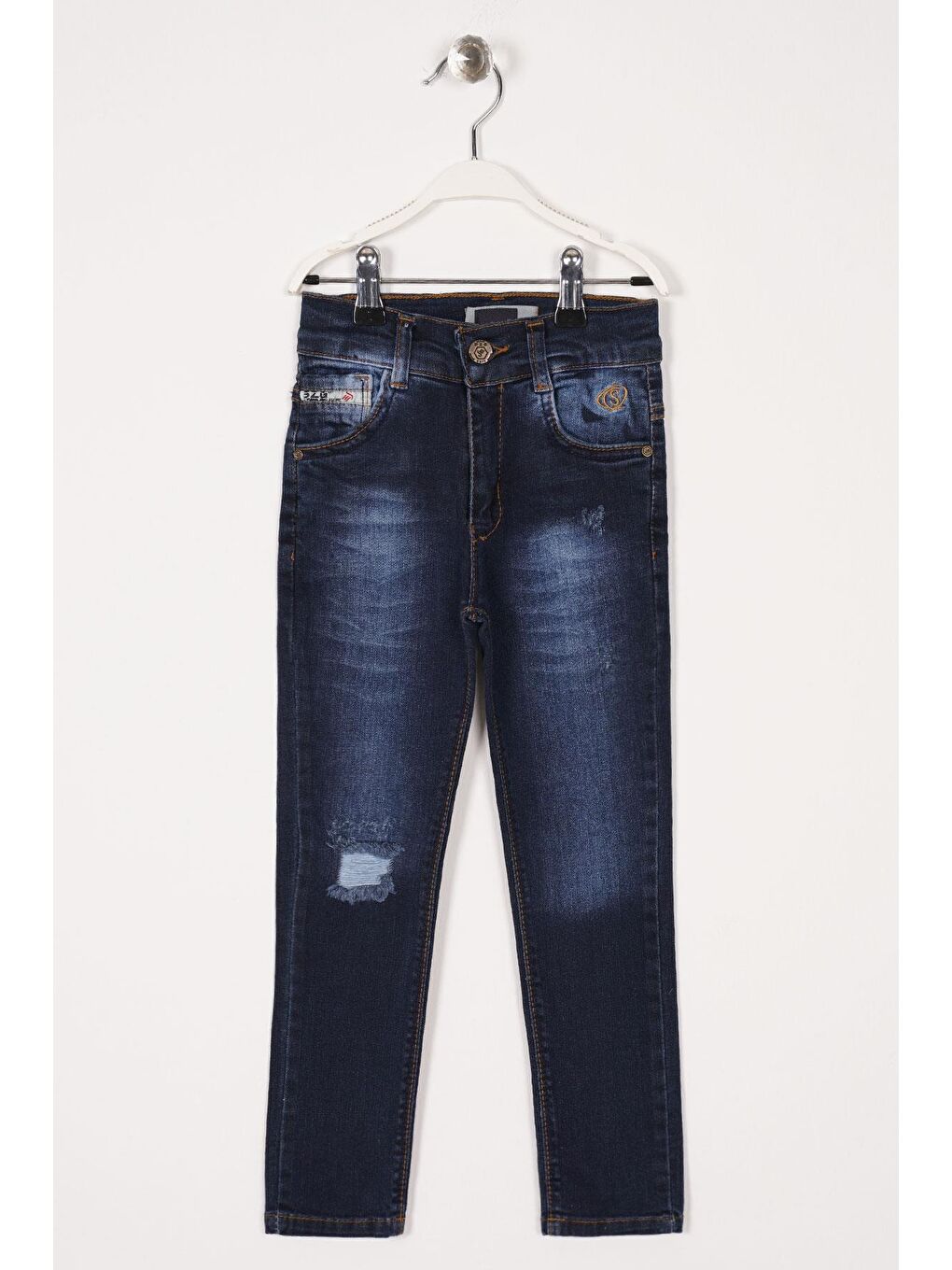 Elastanlı Lacivert Renk Erkek Çocuk Pantolon