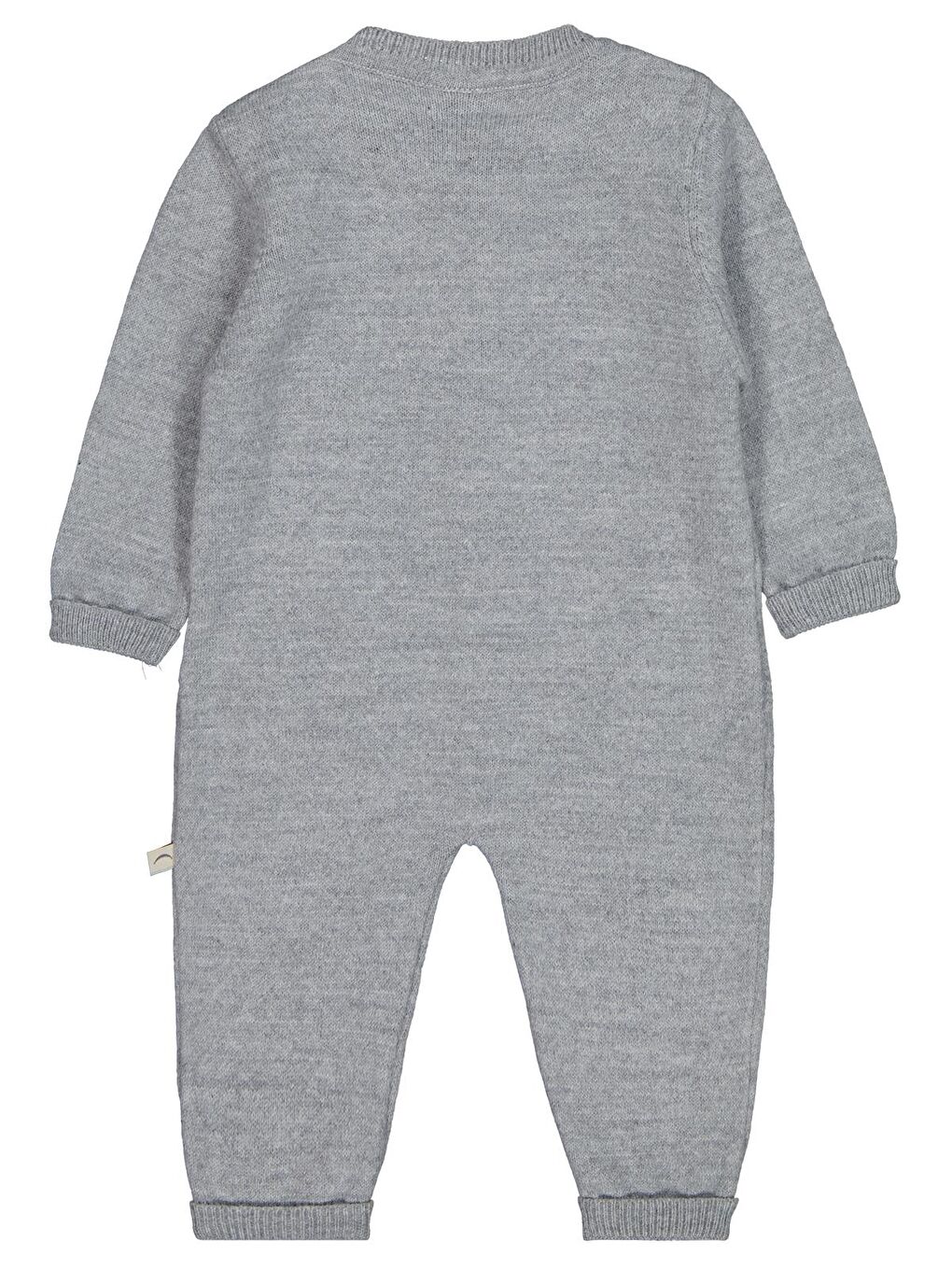 Beybek Düğmeli 3-12 Ay Tulum - Gri 9-12 Ay-1