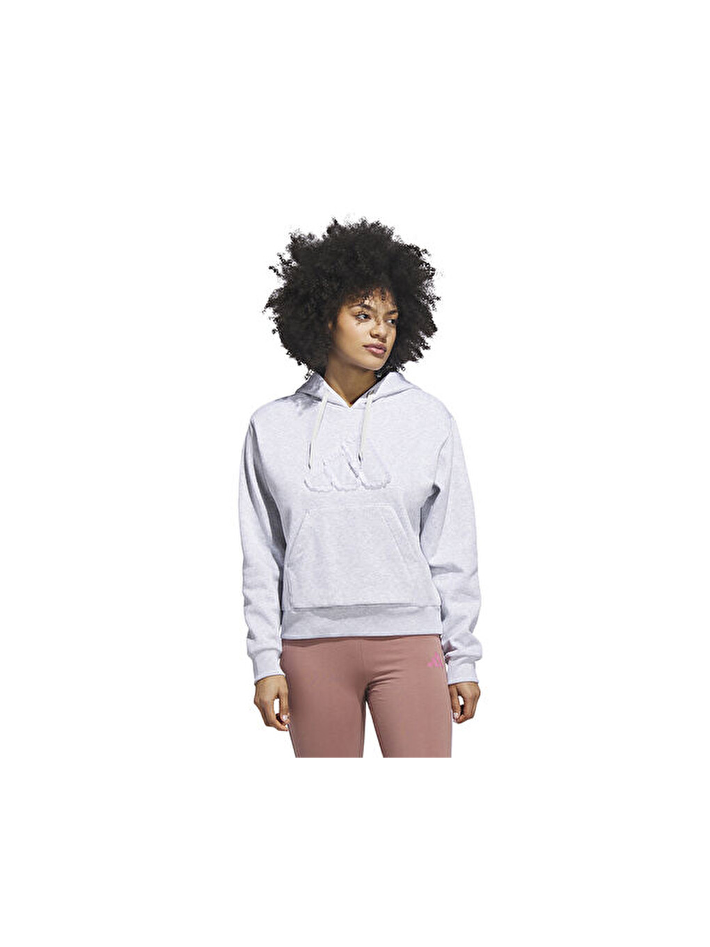 W Co Ruff Hd Kadın Günlük Sweatshirt Jx1326 Gri