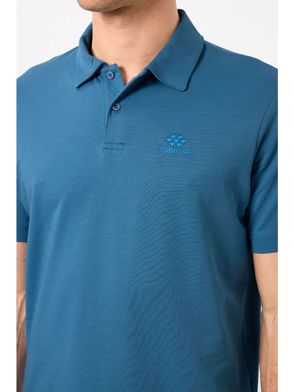 Mavi Saks Basic Logolu Standart Kalıp Triko Polo Yaka Erkek Tişört - 87748-4