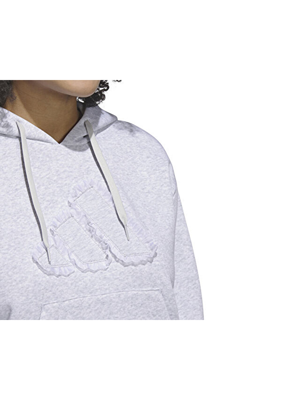 W Co Ruff Hd Kadın Günlük Sweatshirt Jx1326 Gri-3