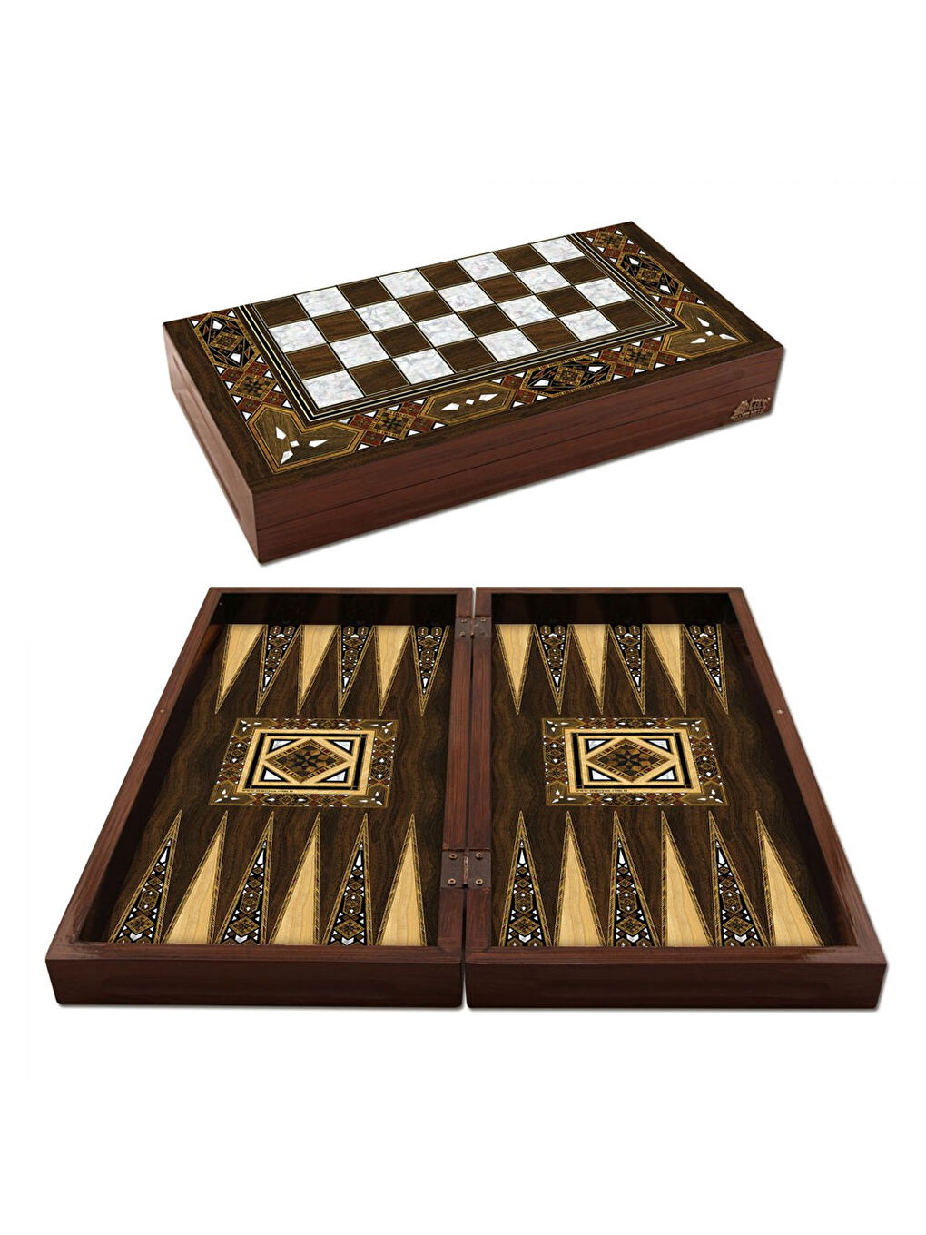 Star Antik Mozaik Sedef Tavla Takımı 1021774