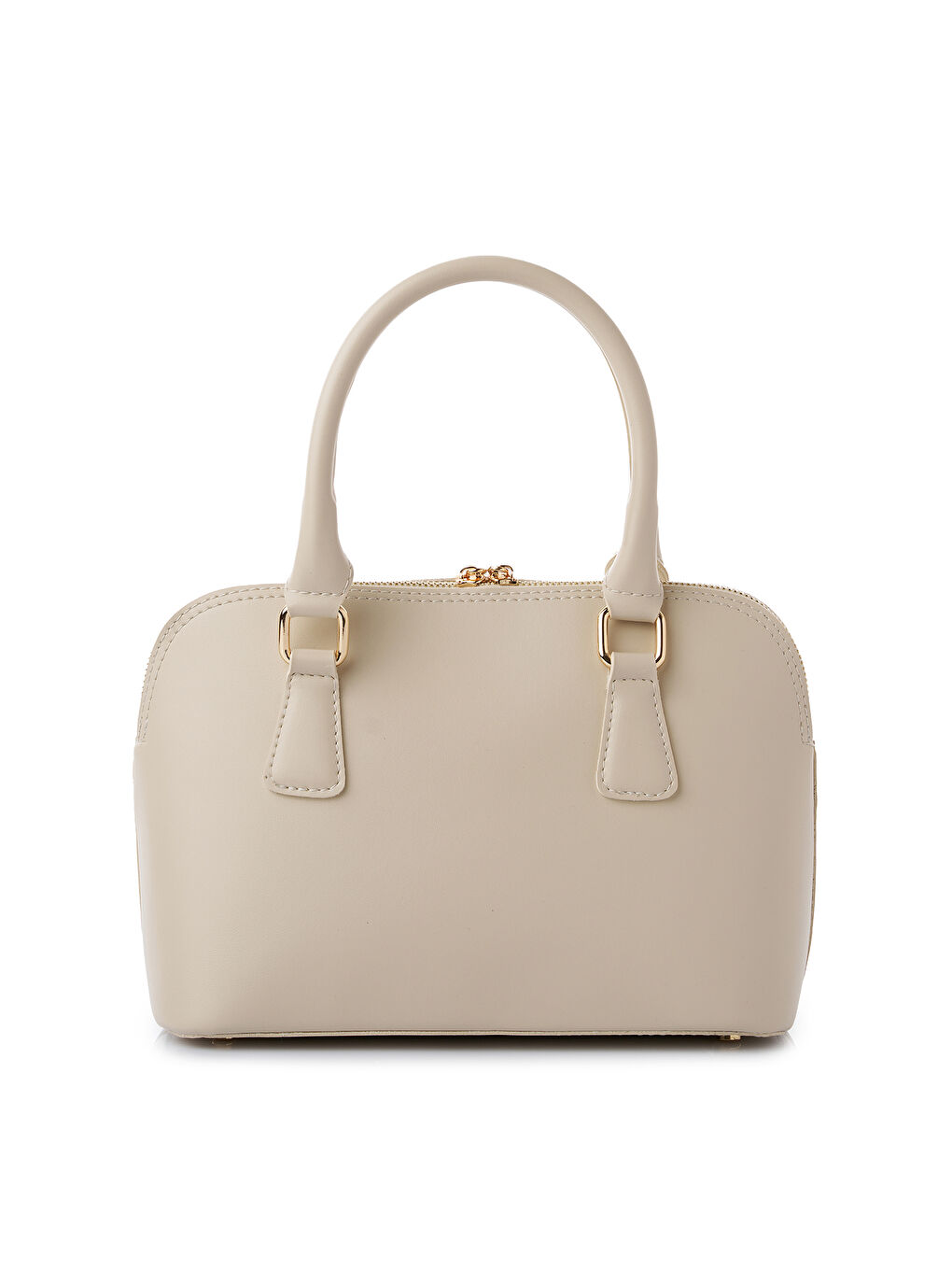 Ekru Brigitte Kadın Çapraz Askılı El ve Omuz Çantası-2