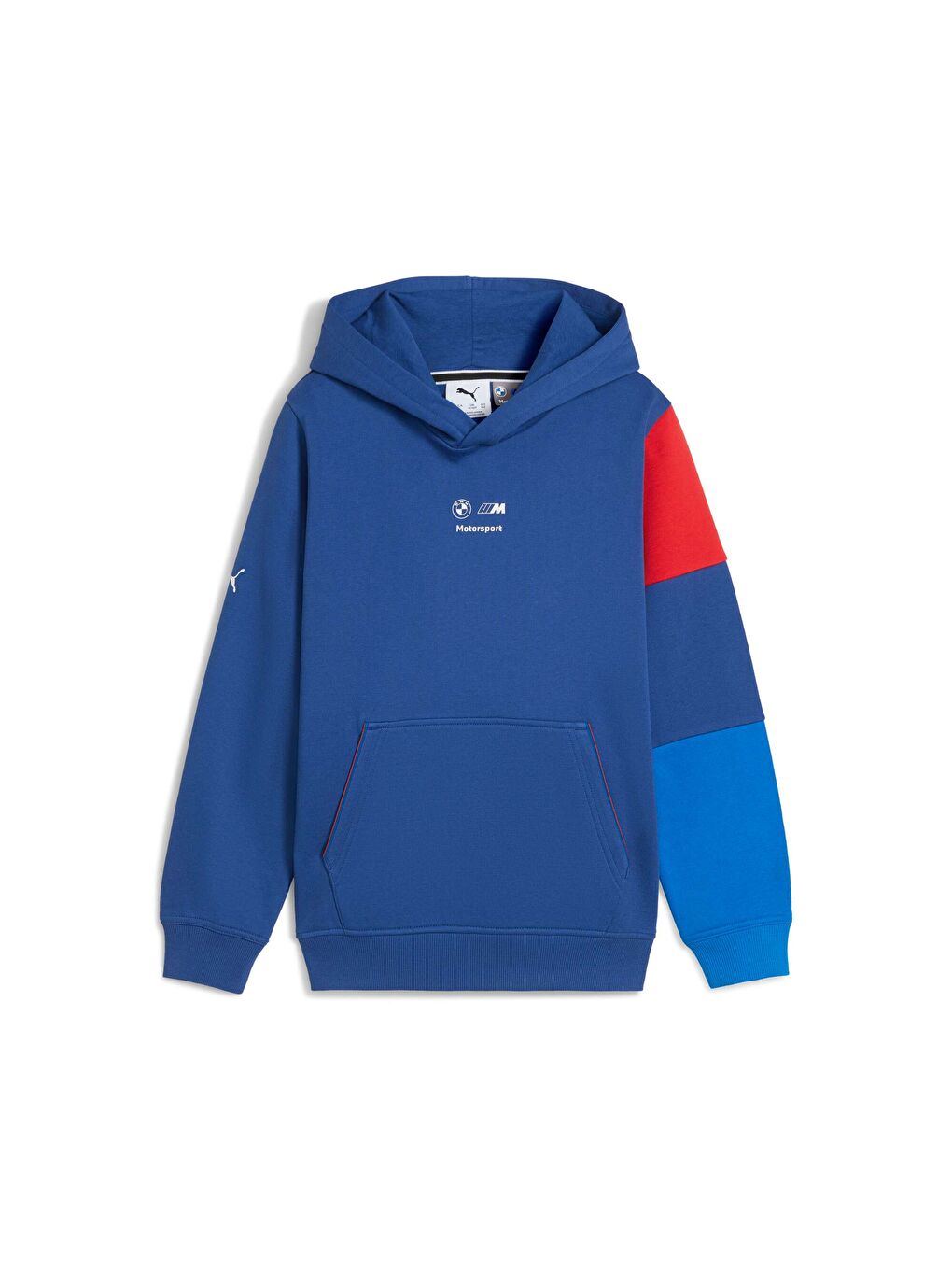 Mavi BMW M Motorsport KIDS ESSENTIALS Genç Kapüşonlu Hoodie