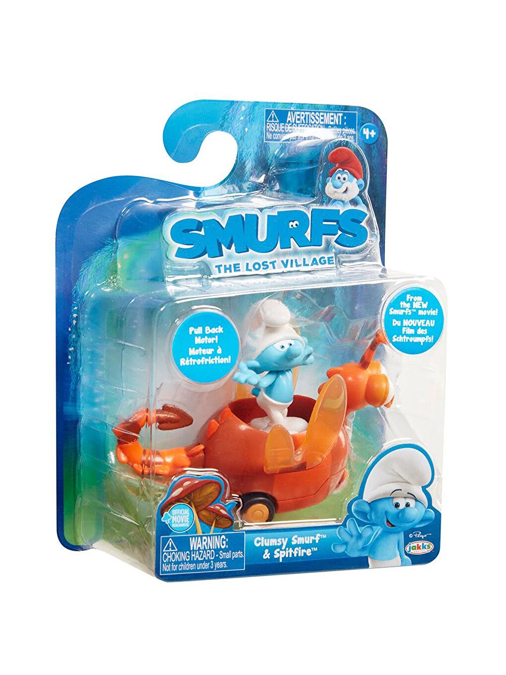 Jakks Pacific Renksiz Şirinler Kayıp Köy Sakar Şirin Araç ve Figür Seti - 3