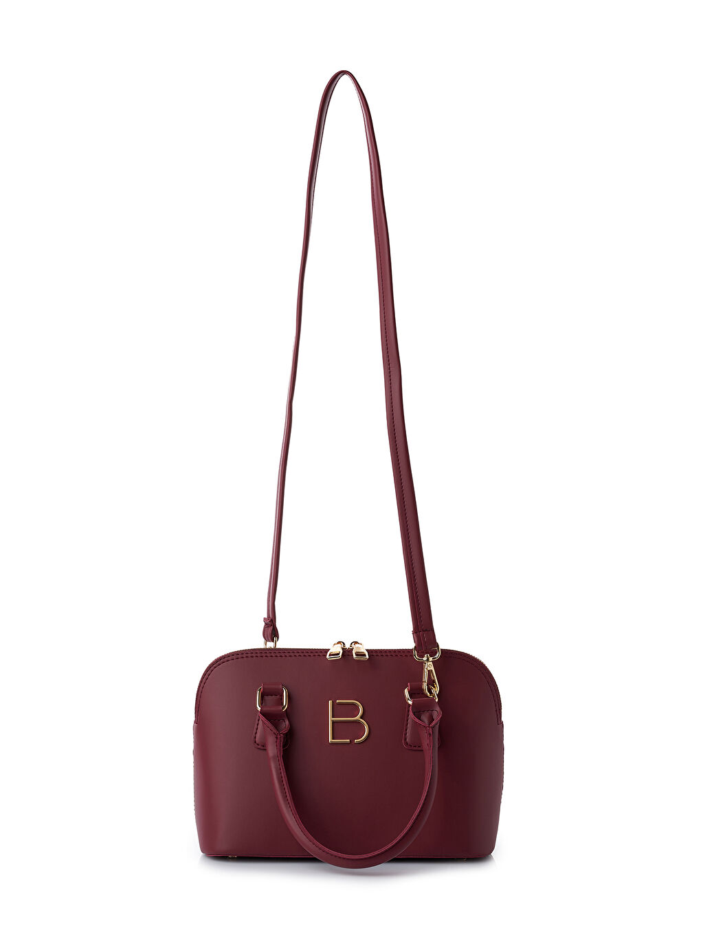 Kırmızı Brigitte Kadın Çapraz Askılı El ve Omuz Çantası-5