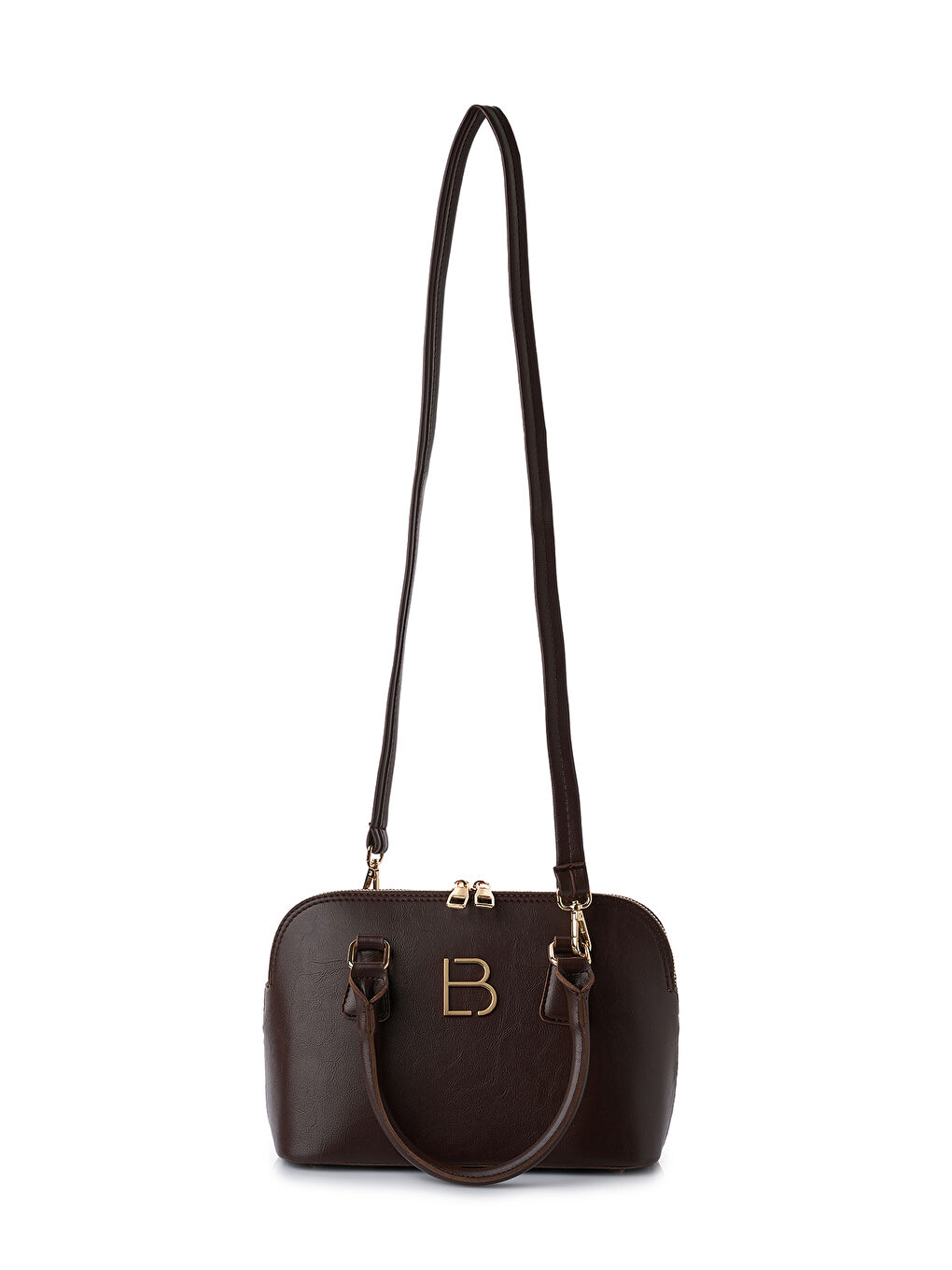 Kahverengi Brigitte Kadın Çapraz Askılı El ve Omuz Çantası-3