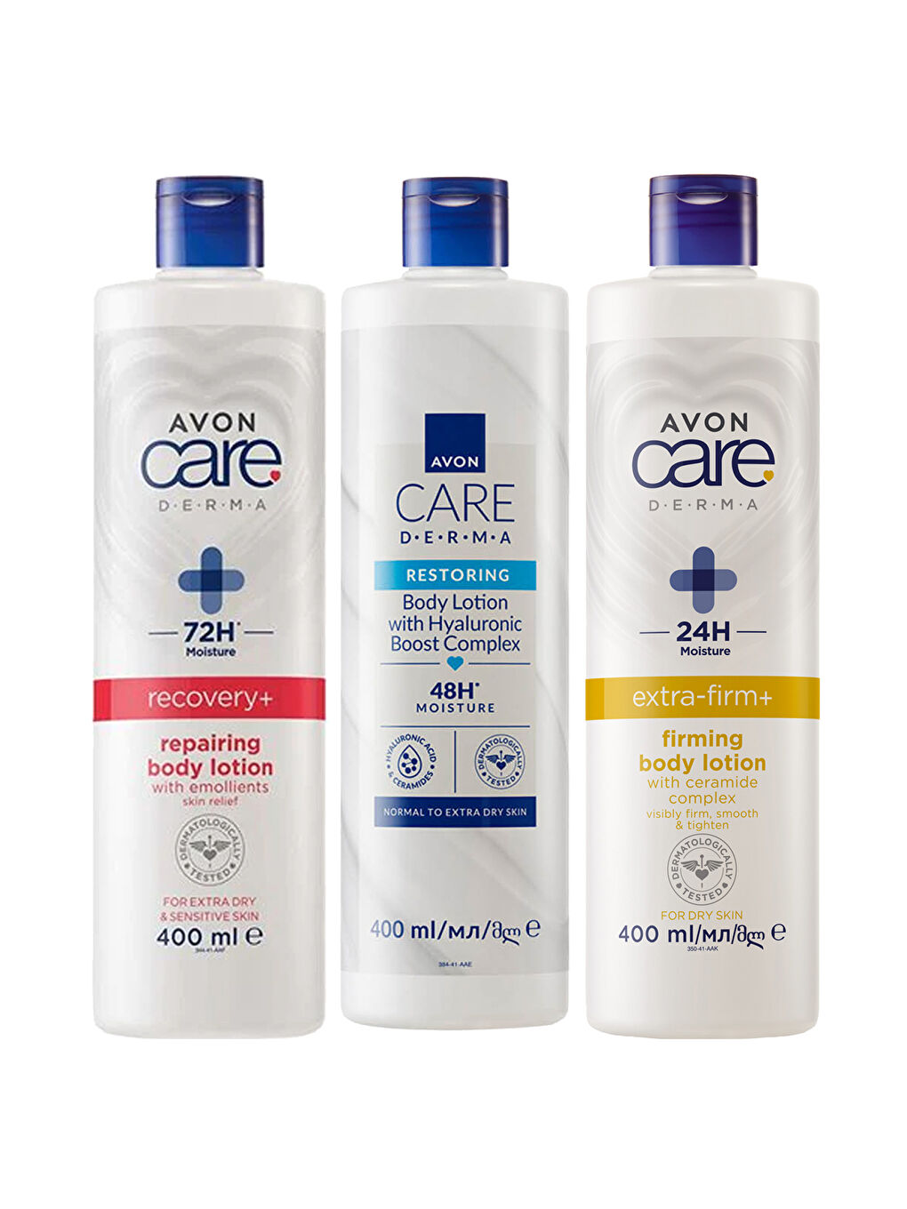 Derma Yenileyici ve Sıkılaştırıcı Üçlü Vücut Losyonu Paketi