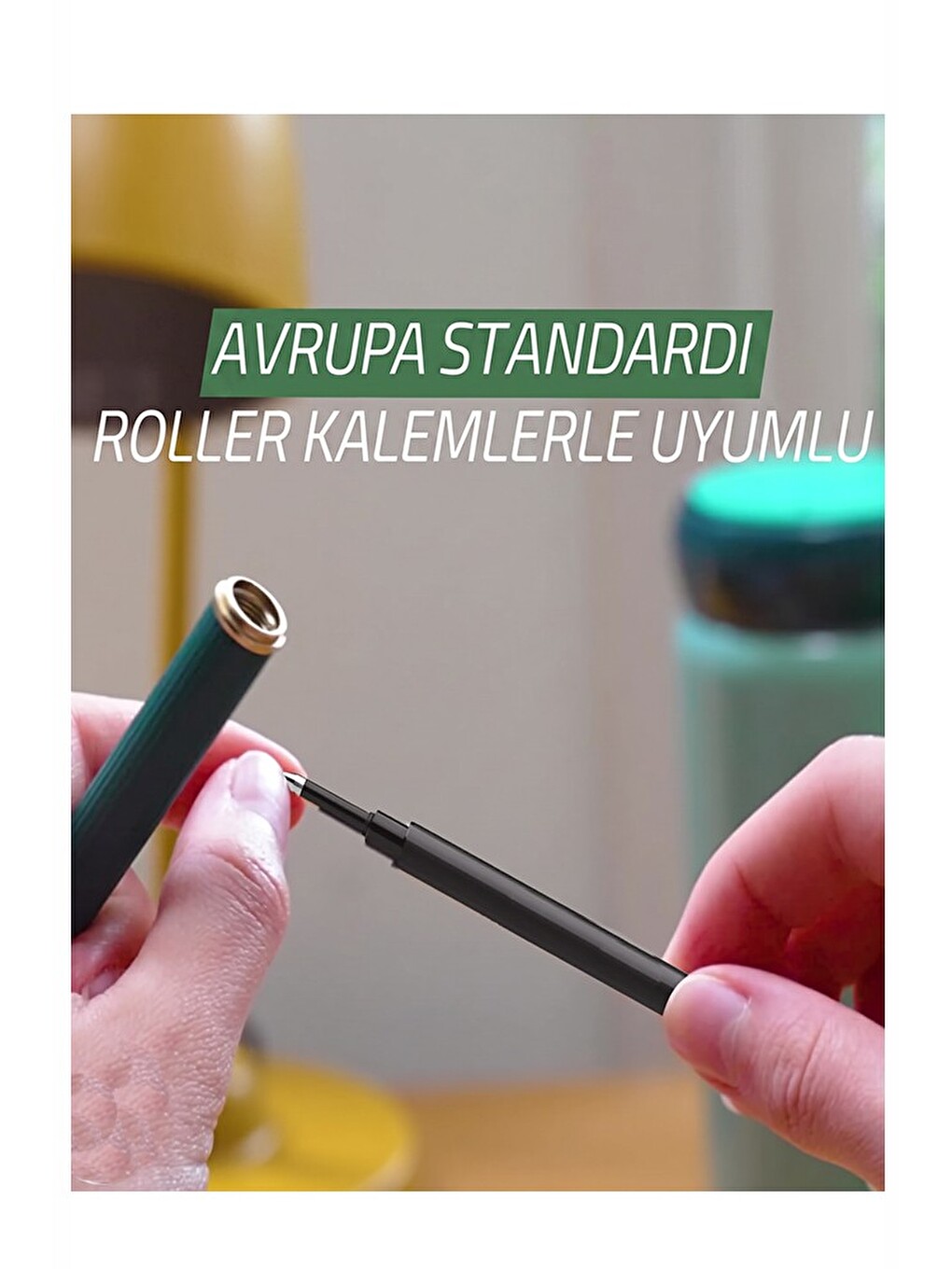 Mavi Pilot Kalem Yedeği Seramik Refil Yedek 3 Adet Jel Pilot Roller Kalem Yedek Uç-4