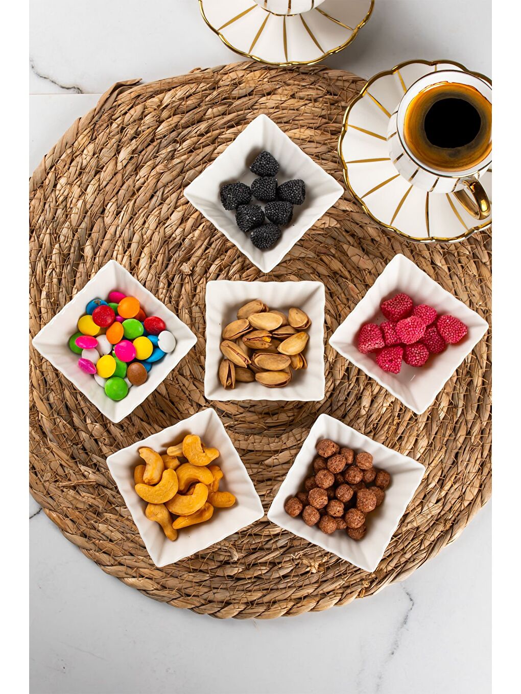 Beyaz Bone 15690 6'lı Sunumluk Kase-3